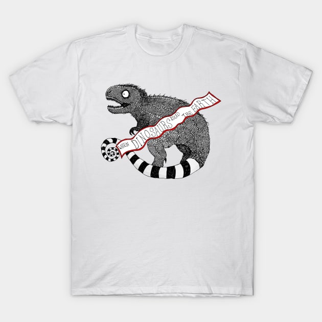 Burton-esque T Rex T-Shirt by djrbennett